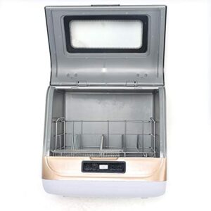 Countertop Dishwasher Kitchen Mini Portable Dish Bowl Washer in White and Black for home, apartment, or RV use  