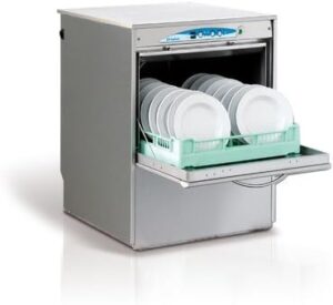 Deluxe 23.75" 60 dBA Built-In Dishwasher on a kitchen countertop