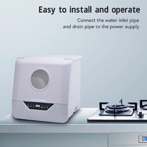 Countertop Dishwasher for Small Apartments and Offices - Portable, Leak-Proof 