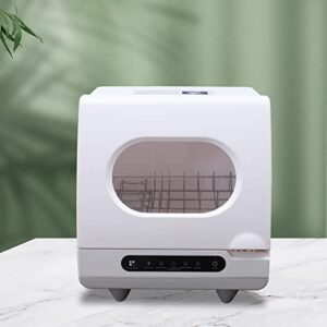 Compact Small Dishwasher with 3-Liter Water Tank and 5 Programs for Small Apartments, Dorms, and RVs