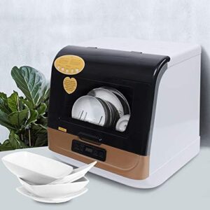 Portable Dishwasher Countertop for Small Spaces with 5L Water Tank and Air-Dry Function