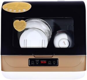 3 Washing Programs Countertop Dishwasher for Small Spaces and Apartments