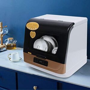 Portable Countertop Dishwasher with 4 Washing Programs, Air-dry Function for Small Apartments and RVs