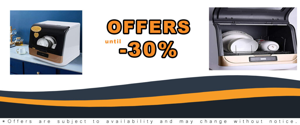 Portable Countertop Dishwasher with 4 Washing Programs, Air-dry Function for Small Apartments and RVs