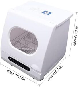 Mini Dishwasher with 1200W Power and 5 Washing Programs for Compact Kitchens