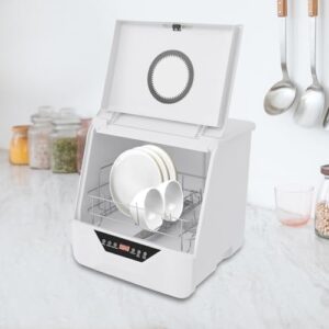 6L Compact Countertop Dishwasher for Apartments, Dorms, and RVs with High-Pressure Cleaning