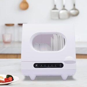 Portable Dishwasher Countertop Compact Dish Washing with 5 Programs and 360° Spray Arms