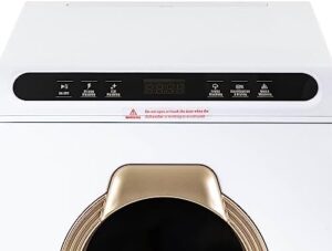 Countertop Automatic Dishwasher with 5 Washing Programs and 360° Dual Spray in Stainless Steel for Kitchen and RV