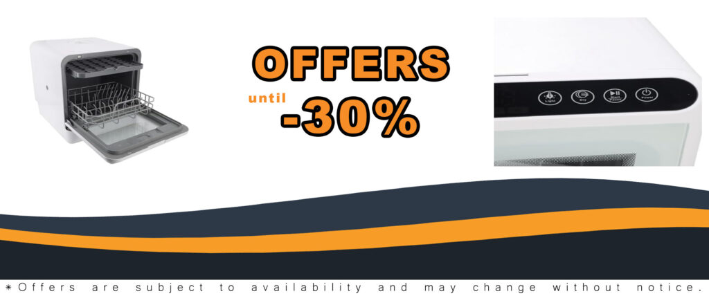 Automatic Compact Dishwasher - Portable and Efficient for Small Kitchens