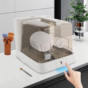 800W Portable Countertop Dishwasher with a large water tank, ideal for small spaces like apartments and RVs