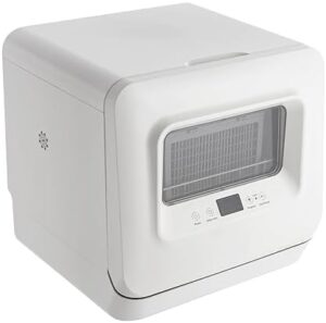 Countertop Dishwasher Portable Small Dishwasher – Compact, Space-Saving Model with 360° Spray and 5.5L Water Tank