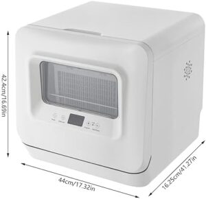 Portable Countertop Dishwasher for Small Spaces with High Water Pressure