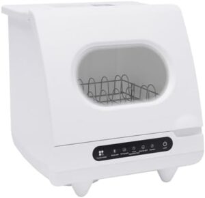 Portable Dishwasher Countertop with 5 Programs and Water Tank for RVs and Kitchens