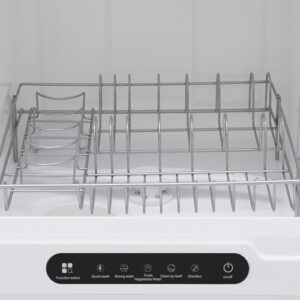 Portable Dishwasher Countertop with 5 Programs and Water Tank for RVs and Kitchens