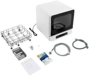 3-in-1 Portable Mini Dishwasher for Apartments & RVs - Compact, sleek design, and energy-efficient cleaning.