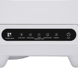 Portable Countertop Dishwasher with 5 Wash Programs, Compact Design for Small Spaces