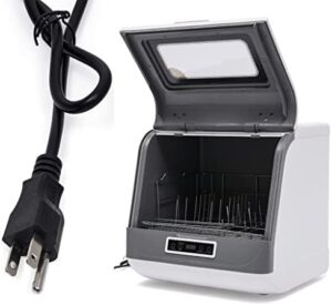 Portable Countertop Dishwasher with Air Dry Function for Small Apartments, Dorms, and RVs  