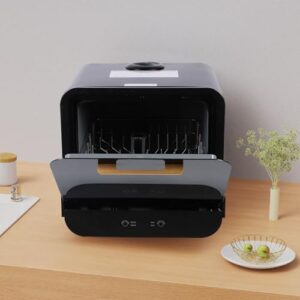 Compact Countertop Dishwasher for RVs with Automatic Ventilation