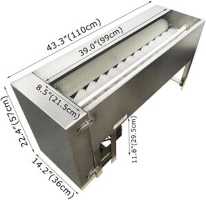 Egg Washing Machine Semi-Automatic Industrial Egg Washing Machine, 304 Stainless Steel, Ideal for Duck and Chicken Eggs  