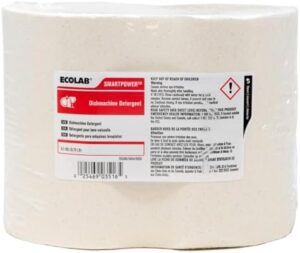 EcoLab SMARTPOWER Dishmachine Detergent, 6101201, 6.5 LB. | 4/Case – Powerful, eco-friendly, and cost-effective cleaning solution for commercial dishwashers.