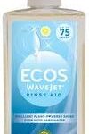 Earth Friendly Dishwash Wave Jet Rinse A bottle with a clean and eco-friendly design