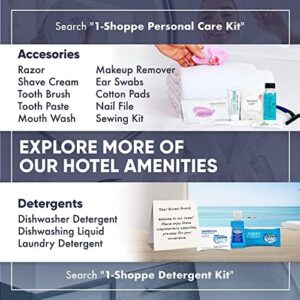 Liquid Dishwasher Detergent in Travel Size Bottles for Hotels and Rental Properties  