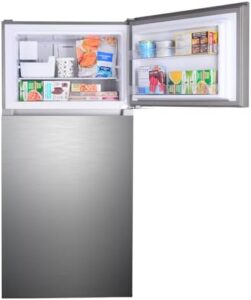 Kenmore 30 in. refrigerator in stainless steel with adjustable shelving and ice maker