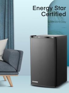 Compact 3.2 Cu. Ft Mini Fridge with Freezer for bedroom, office, or dorm