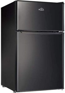 Walsh Compact Refrigerator with dual doors and adjustable thermostat