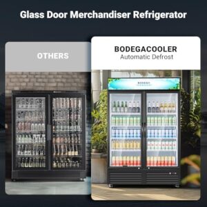 BODEGACOOLER Commercial Beverage Refrigerator with Glass Doors