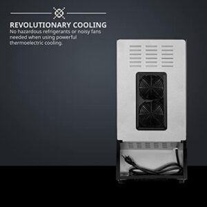 Schmécké 10 Bottle Thermoelectric Wine Cooler with stainless steel finish and digital temperature control