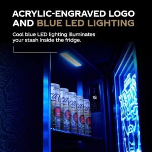 Cooluli League of Legends Ultimate Mini Fridge with LED lighting and glass door