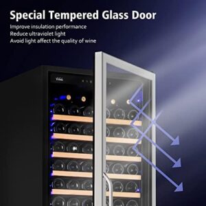 24 Inch Wine Cooler Refrigerator showcasing its elegant design and capacity