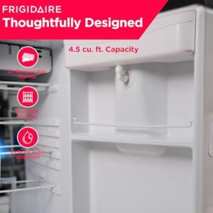 Frigidaire EFR494-BLACK Retro Compact Mini Fridge with Chrome Handles
