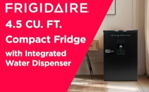 Frigidaire EFR494-BLACK Retro Compact Mini Fridge with Chrome Handles