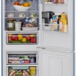 iio RR2 12 cu. ft. Retro Refrigerator in sky blue with LED light and frost-free design