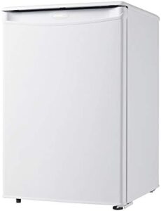 Danby Designer 2.6 Cu.Ft. Mini Fridge in White, perfect for small spaces