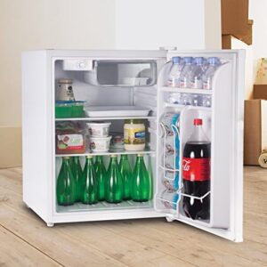 Commercial Cool CCR26W Compact Single Door Refrigerator and Freezer, 2.6 Cu. Ft., White