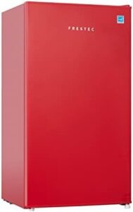 Frestec 3.1 CU' Mini Refrigerator in Red with Freezer
