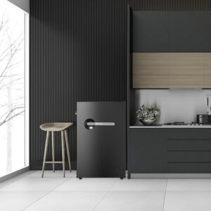 Frigidaire EFR495BLACK6COM Onyx Retro Series Compact Refrigerator with Built-In Bottle Opener
