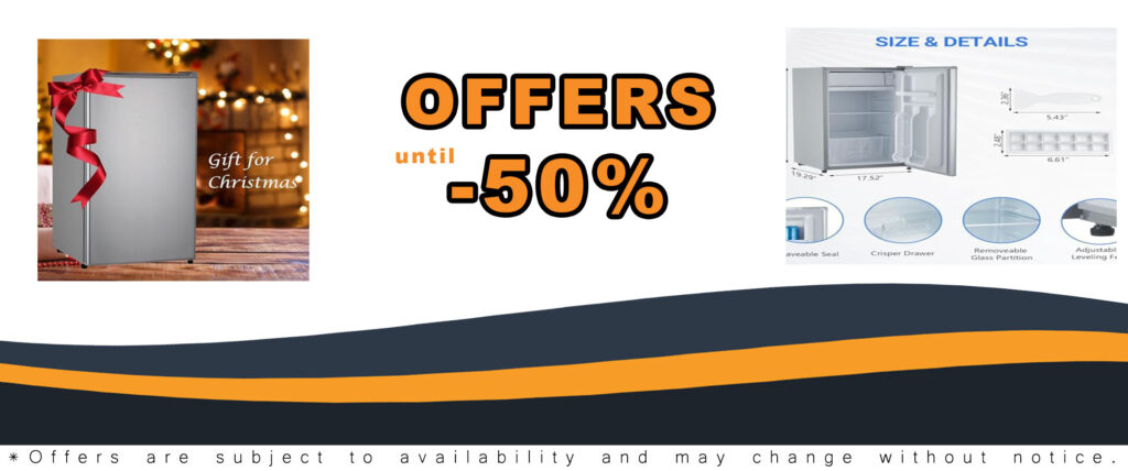Mini fridge with freezer, 3.2 Cu.Ft, adjustable thermostat, compact design, silver, perfect for small spaces