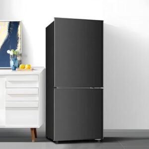 Mini Fridge with Freezer on Bottom, 4.0 Cu.Ft, Black - Compact Refrigerator for Small Spaces