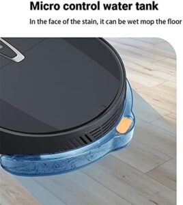 Robot Vacuum Cleaner with Gyroscopic Suction Control, Auto Sweep, and Mopping Function – Black  