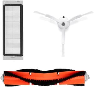 Washable accessories set for Xiaowa E202-01 robot vacuum cleaner, including side brush, filter, and mop cloth parts