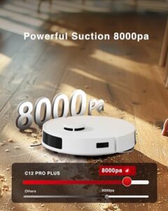Yeedi C12 Plus Robot Vacuum with Washable Mopping Pads for efficient and eco-friendly cleaning
