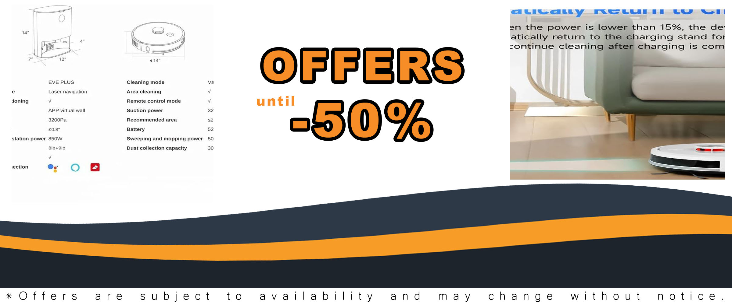 Smart Home Robot Vacuum Cleaner with Mop and Automatic Dust Collection in a modern home setting  