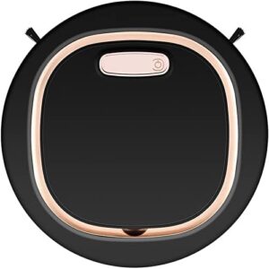 Wireless Vacuum Cleaner Robot 3 in 1 – Black color, designed for sweeping, mopping, and dust collection