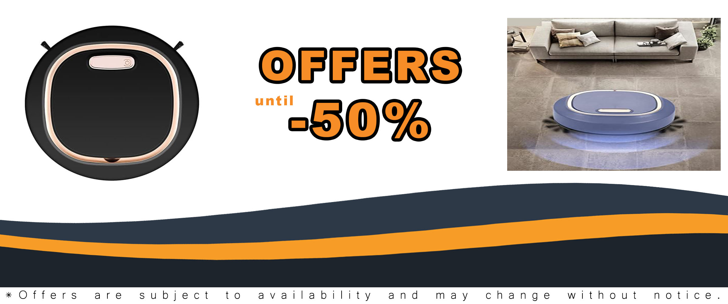 Wireless Vacuum Cleaner Robot 3 in 1 – Black color, designed for sweeping, mopping, and dust collection