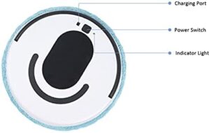 Robot Vacuum Cleaner Mopping Robot in white, demonstrating powerful suction and low noise in a modern home setting