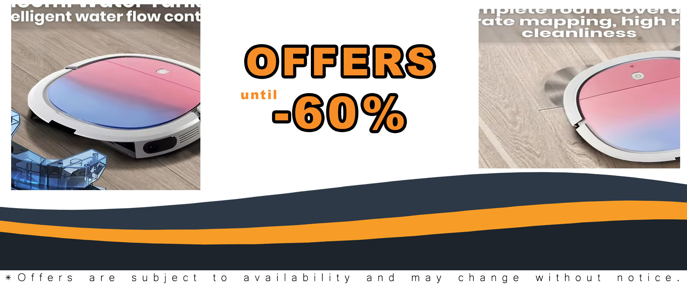 Smart Wi-Fi Robot Vacuum Cleaner with powerful suction and app control for efficient cleaning